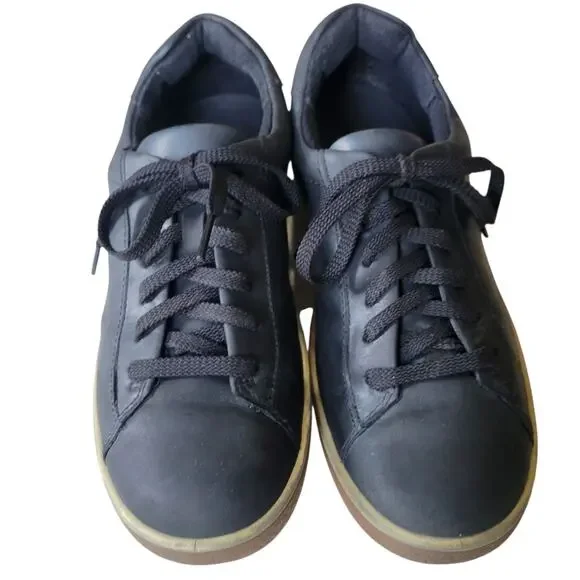 ECCO Soft 7 Black Leather Sneakers Women’s 8 (EU 39) Comfort Casual - Picture 8 of 9